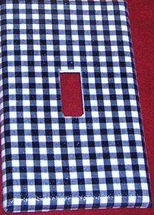 RED GINGHAM check French Message Memo Photo Board  