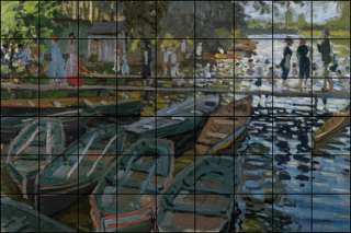 Ceramic Art Tile Mural # Claude Monet # Bathers  