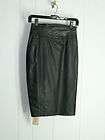 TIBOR size 5 25Black soft cow leather skirt