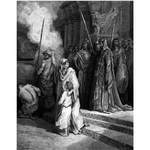   Card Gustave Dore The Bible Courage Of A Mother