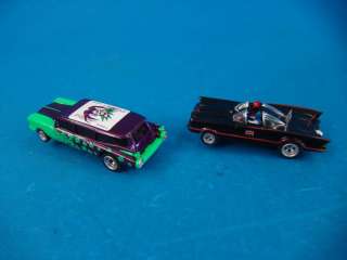   Scale Slot Car Set Batman Batmobile Joker Race Parts Lot Track  