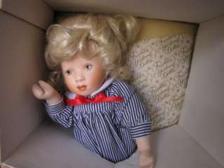Franklin Mint Thursdays child porcelain doll 9.5 COA  