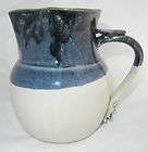 Hand thrown stoneware pottery creamer pitcher (CR D)