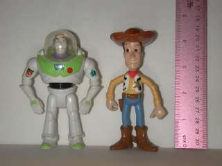 Disney 2 pc Lot Figures Toy Story Woody & Buzz Lightyear  