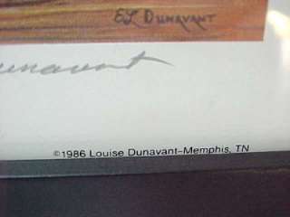 SPIRIT OF BEALE Signed 1986 Print E.L LOUISE DUNAVANT Memphis TN 