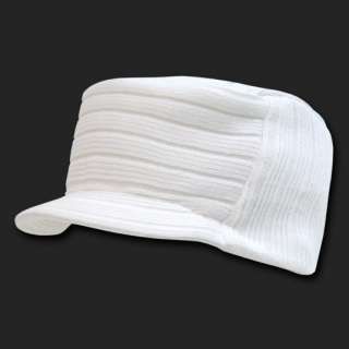WHITE SOLID FLAT TOP VISOR BEANIE JEEP CAP CAPS HAT  