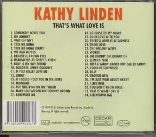Kathy Linden CD   Thats What Love Is NEW/SEALED 34 Tracks  