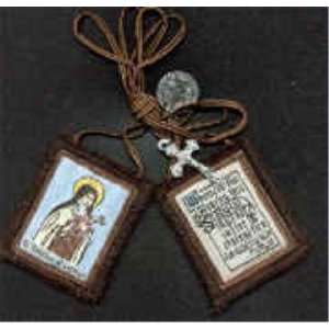  St. Therese of Lisieux Scapular   Short Cord Everything 