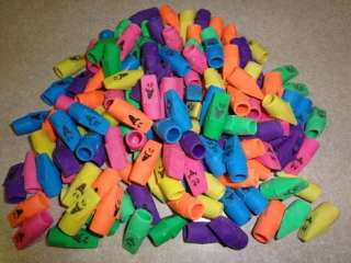   144 Pencil Cap Erasers Funny Face Bulk School Office Supply Wholesale