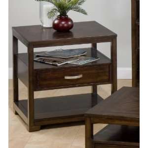  Jofran Binali Birch End Table with Suspended Drawer   741 