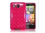Pink TPU Circle Gel Case Skin HTC Desire HD/ Inspire 4G  