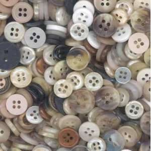  One Pound Plastic Shirt Button Assortment Neutrals By The 
