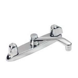   0042106 Two Handle Kitchen Faucet w/8 D Tube Spout & Metal Handles