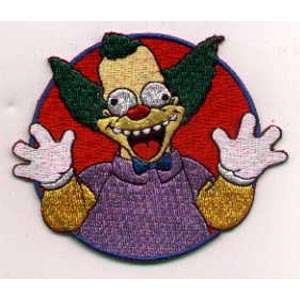 Simpsons Krusty The Clown Laughing Face Embrod. Patch  
