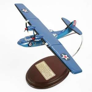  PBY 5A Catalina Desktop Wood Model Aircraft / Unique and 