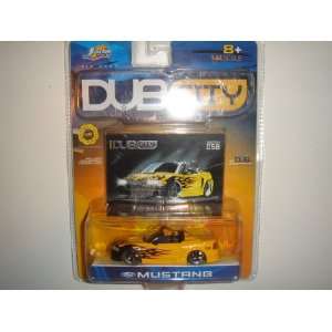  2003 Jada Dub City 164 Scale Ford Mustang Convertible Yellow/Black 