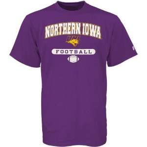   Northern Iowa Panthers Purple Football T shirt