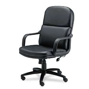 Mayline   Big & Tall Executive Swivel/Tilt Chair w/Loop Arms, Black 
