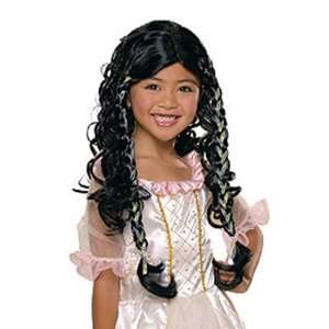  Girls Fairy Tale Princess Black Wig Toys & Games