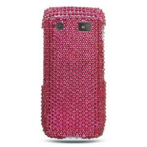 BlackBerry Pearl 9100 Cell Phone Hot Pink Full Diamond Crystals Bling 