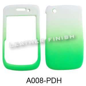   BLACKBERRY CURVE 8520 8530 9300 RUBBERIZED TWO COLOR WHITE GREEN Cell