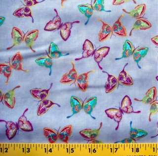 LANTERN FESTIVAL Cotton Fabric ~ Butterfly Lavender  