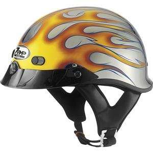  Zamp S 2 Flame Helmet   Small/Chrome Flame Automotive
