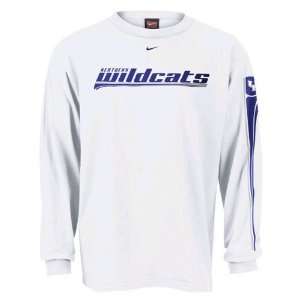   Wildcats White Speed Kills Long Sleeve T shirt