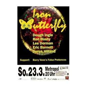 IRON BUTTERFLY Metropol Berlin Germany 23rd March Music Poster