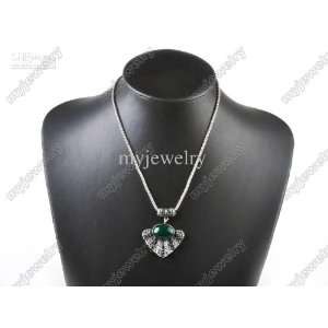 Green Womens Ladies Pretty Necklace Vintage Pendant Jewery Beauty 