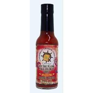 Off The Plank Naga Jolokia Ghost Crushed Pepper Sauce 5 oz.  