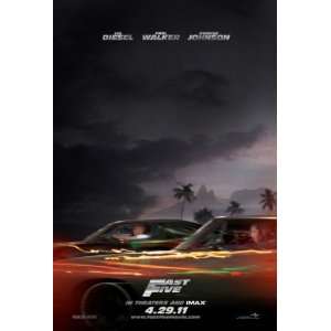  Fast Five Advance Original Movie Poster Double Sided 27x40 