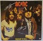 ac dc signed authentic autographed album cover coa one day