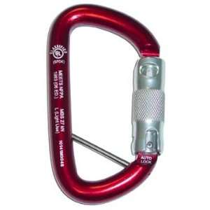  CMC Rescue Carabiner ProTech Auto Lock W/Keeper Red 