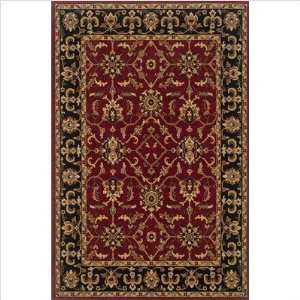   Rug in Red and Black   282R5   22 x 45 Furniture & Decor