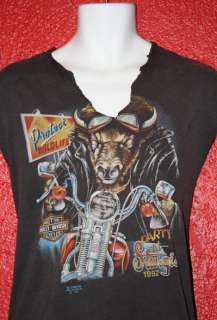 vtg HARLEY DAVIDSON 3D EMBLEM t shirt 1992 sturgis RARE sleeveless 