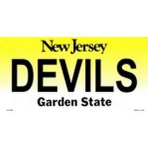 New Jersey State Background License Plates   Devils Plate 