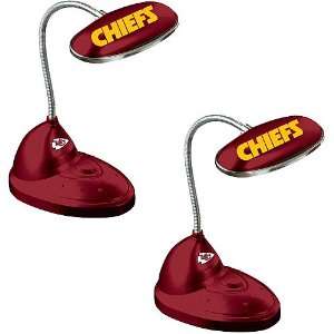  Memory Company Kansas City Chiefs LED Desk Lamp   set of 2 