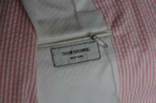 THOM BROWNE Pink Seersucker 3 Button Mens Suit NEW 38  