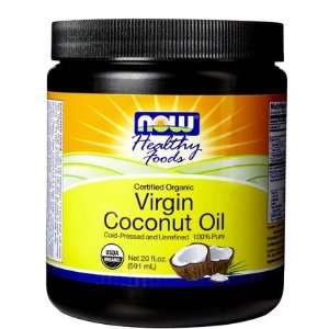  NOW Foods   Virgin Coconut Oil 20 fl oz (Pack of 3 