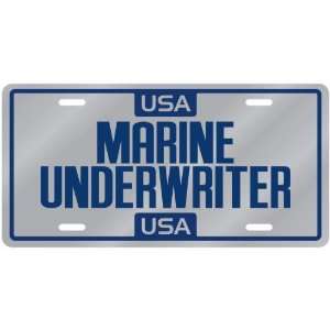 New  Usa Marine Underwriter  License Plate Occupations  