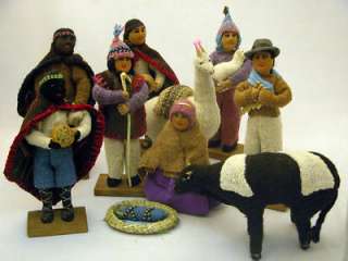 Bolivian Nativity Handmade Eco Fair Trade Natural Dyes Christmas 