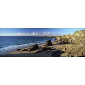  View of Bedruthan Steps and Beach, Near Newquay, Cornwall 