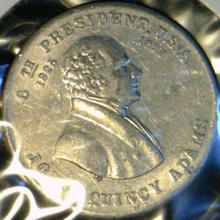 John Quincy Adams Presedential The Diarist Commemorative Medal 