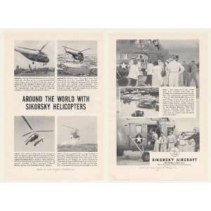   Helicopters Around the World 2 Page Print Ad (46559)