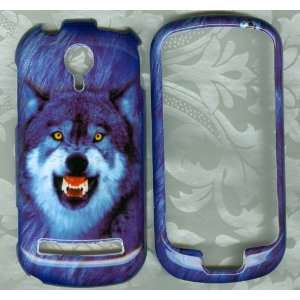 blue wolf eye LG Quantum C900 at&t Hard Phone faceplate 