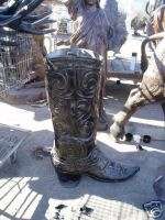 Great Western Boot, Planter, Statue, Spur, Texas Cowboy  