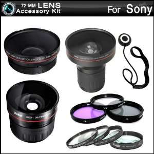  Vivitar 72mm Fisheye All In Lens Kit For Sony SLT A77 Sony a77 