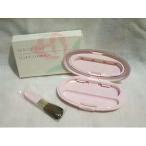   Pink COLOR Blush Compact   WITH Cheek Color Brush Included Beauty