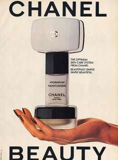 1980 Chanel creme beauty skin care vintage magazine ad  